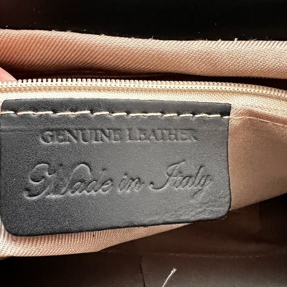 Leather and suede bag classic satchel shape design, made in Italy - Picture 15 of 15